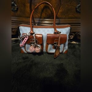 Dooney & Bourke Vintage Double Front Pocket Satchel